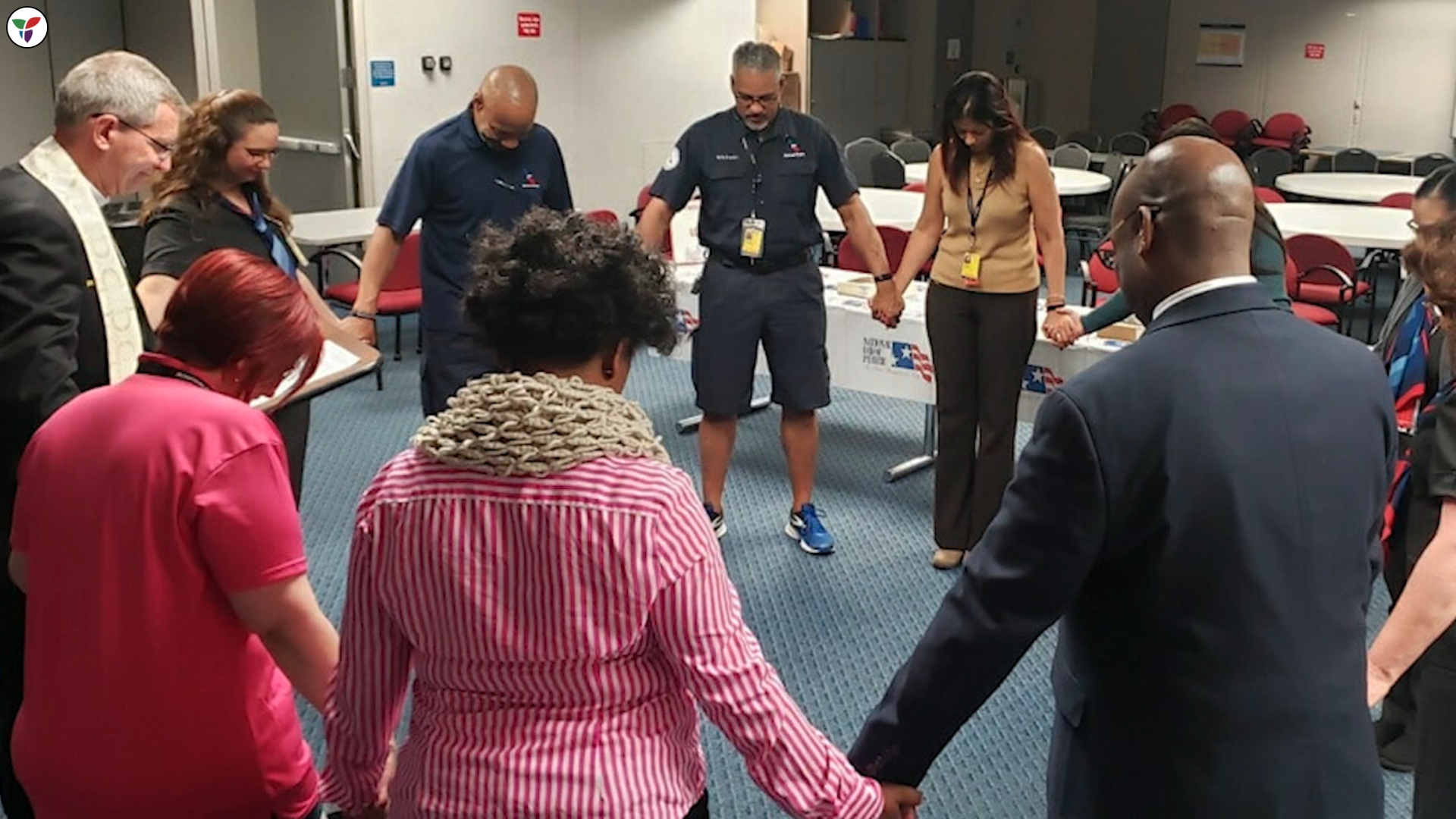 praying at American Airlines Christ at Work